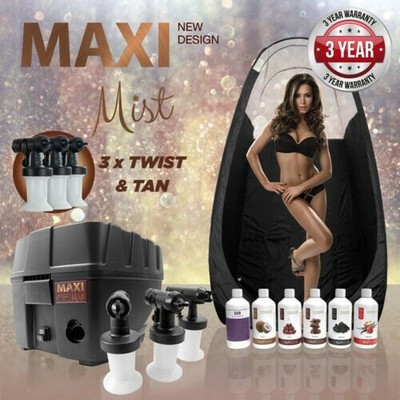 Maximist Pro tnt Spray Bronceado Kit (Incluye Desplegable Cubículo Y Solutions)