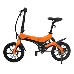 Bicicletas Eléctricas PLEGABLE 250W 25km/h 16 Pulgadas para Mujeres Hombres Bici de Montaña/Ciudad/Carretera 36V Batería Removible de Litio Pantalla L precio