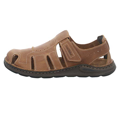 Josef Seibel Maverick 01 Brown Leather Mens Fisherman Sandals 44