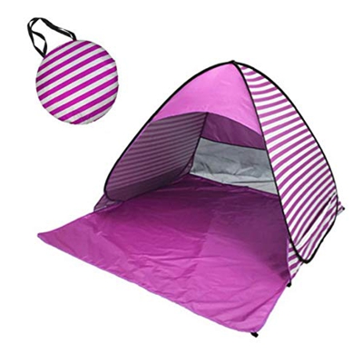 Pop Up Tienda De La Playa Sun Shelter Beach Shade Carpa Portátil para Actividades Al Aire Libre Beach Viajar Púrpura