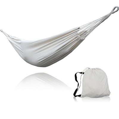 SUNNY GUARD Hamaca Doble brasileña para 2 Personas Hamaca de Tela de algodón con Bolsa de Transporte para Patio, Porche, jardín, Patio Trasero, Uso en