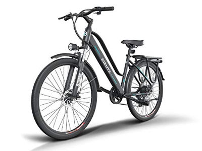 ESKUTE 28'' E-Bike Bicicleta Eléctrica de Trekking Holandesa para Adultos Unisex, Batería de Litio Extraíble 36V10Ah, 250W Motor Trasero, Compañero Fi