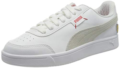 Puma - Ferrari Race Court Legend, Zapatillas Unisex Adulto, Blanco-Puma Blanco-Puma Blanco, 20 EU