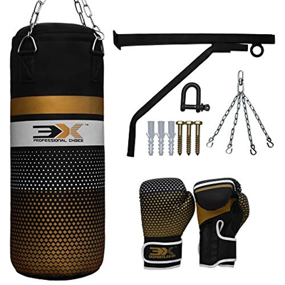 Juego de saco de boxeo para niños, saco de boxeo y guantes rellenos de 2 pies, juego de saco de boxeo para niños, saco de boxeo y boxeo, guantes para 