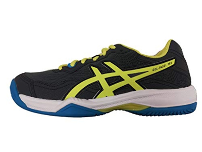 Asics Gel-Padel Pro 4, Indoor Court Shoe Hombre, Carrier Grey/Sour Yuzu, 45 EU
