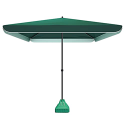 Parasol De Exterior Rectangular, Parasol De Terraza De Jardín, Puesto Comercial, Verde Oscuro, Protección Solar Y Resistente A La Lluvia UPF50 +, Múlt en oferta