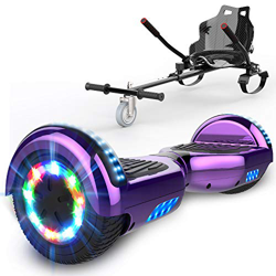 GEARSTONE HoverBoard monopatín + HoverKart con Bluetooth e iluminación LED 6,5 pulgadas Scooter eléctrico Self Balance Scooter E Overboard para niños  características