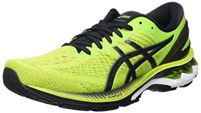 Asics Gel-Kayano 27, Road Running Shoe Hombre, Lime Zest/Black, 44 EU