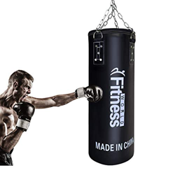 XGL Bolsas De Arena De Fitness, Bolsa Pesada con PU Cuero para La Práctica De Piernas De Boxeo De Karate De Taekwondo (Vacío),100cm*32cm precio