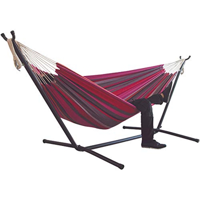 HAOXIU Hamaca con estructura, 200 x 150 cm, para 2 personas, 120 kg