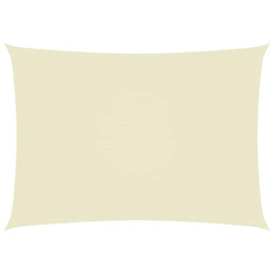 vidaXL Toldo Parasol Lona Protector Solar Sombra de Patio Jardín Terraza Balcón Parque Exterior de Vela Rectangular de Tela Oxford Crema 2x4,5 m precio