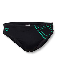 ARENA Bañador Slip Essentials Brief, Hombre, Black/Golf, 90 características