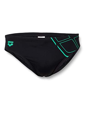 ARENA Bañador Slip Essentials Brief, Hombre, Black/Golf, 90