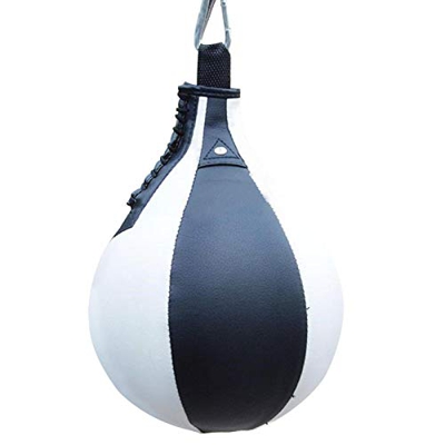 HAIMEN Pelota de boxeo rápida para adultos, pelota de boxeo de piel para colgar, giratoria, para boxeo, artes marciales mixtas, Muay Thai, fitness o d