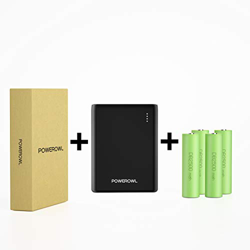 POWERWOL 2-en-1 18650 Cargador Portátil y Cargador de Batería, Batería Externa Powerbank de 10000mAh en oferta
