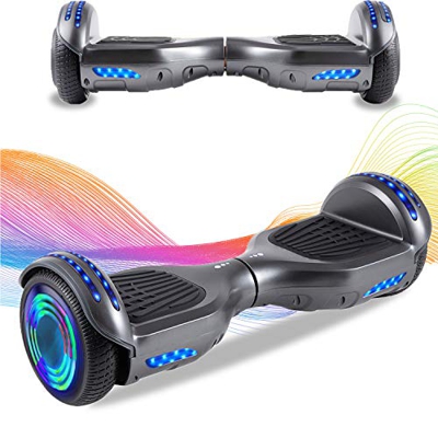 HappyBoard Hoverboard 6.5'' Patinete Eléctrico Bluetooth Monopatín Scooter autobalanceado, Ruedas de Skate con luz LED, Motor Bluetooth de 700W para n