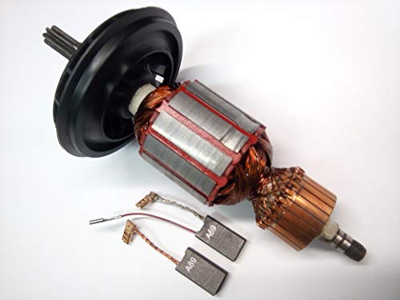 Rotor de motor y carbón para Bosch GBH 5-40 DE,GBH 5-40 DCE,GSH 5E,5 CE,Würth BMH 40-XE,MH 5-XE,Berner BCDH 5,BTI SH5E