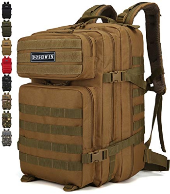 Doshwin 40L Mochila Táctica Militar Camuflaje Molle Assault Pack (Caqui)
