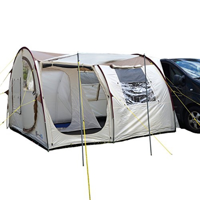skandika Esbjerg Travel - 2 Personas - Tienda de campaña para Furgonetas/Vans - Suelo Cosido en Forma de bañera - beig