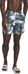 Urban Classics Pattern Swim Shorts, Pantalones Cortos para Hombre, Multicolor (Palm Leaves 01681), XXX-Large precio