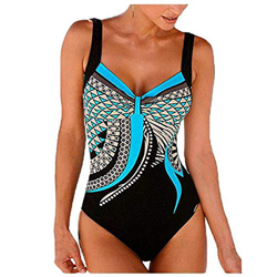 HOSD Bañador Sexy de una Pieza con Estampado de Bikini en oferta