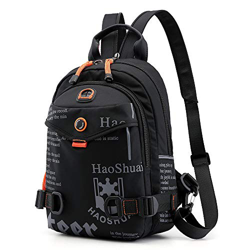 SPAHER Bolso Hombre Bolsa de Hombro Bolsa de Pecho Hombre Mujer Mochila Cruzada Mochila de Trekking Bolsa de Deportes al Aire Libre Bolsos Bandolera d precio