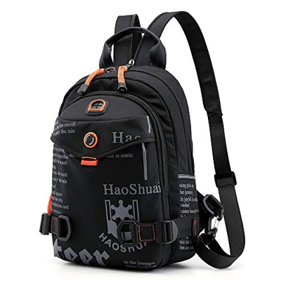 SPAHER Bolso Hombre Bolsa de Hombro Bolsa de Pecho Hombre Mujer Mochila Cruzada Mochila de Trekking Bolsa de Deportes al Aire Libre Bolsos Bandolera d