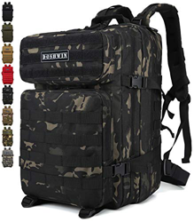 Doshwin 40L Mochila Táctica Militar Camuflaje Molle Assault Pack (CP Negro) en oferta
