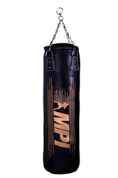 MPI Saco de boxeo de piel con cadena y ganchos para entrenamiento de artes marciales mixtas, 100/35 cm en oferta