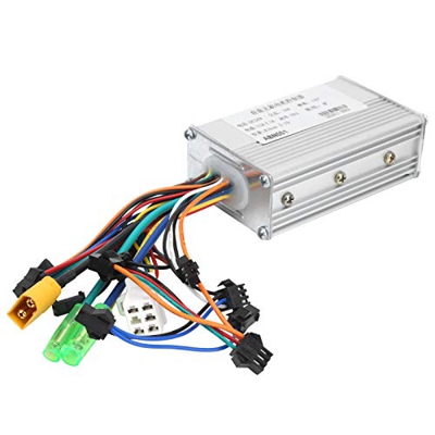 Alomejor Controlador de Velocidad del Motor de 36V 350W DC Controlador sin escobillas de Scooter eléctrico Controlador de Motor de Motor de Bicicleta 