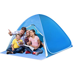 SAEYON XL Tienda de Playa, Pop up Tienda instantánea con Puerta Cremallera, Protección Solar Anti UV 50+ Beach Tienda de Campaña, Portátil para 2-5 Pe precio