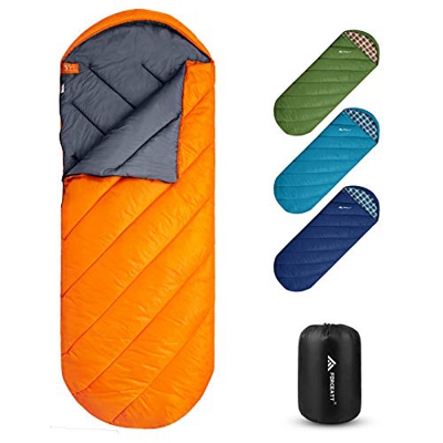 Forceatt Saco de Dormir para Acampar, Saco de Dormir para mochileros de 3 a 4 Estaciones, Ligero, Transpirable y cálido, Adecuado para Adultos, Adoles