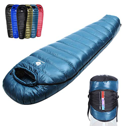 Anyoo Saco de Dormir Mummy Goose Down Ultralight Portable 3 Season para mochileros Senderismo Camping en Interiores y Exteriores para Adultos en oferta