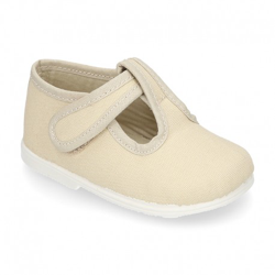 Pepito Bebé Niño Lona Piqué Suela Super Flexible. 22 Beige precio