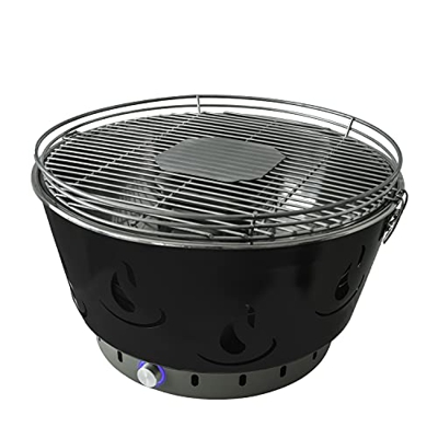 ACTIVA Barbacoa de mesa XL Airbroil Junior negro, parrilla de carbón vegetal con ventilación activa