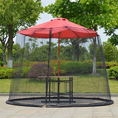 Red de Sombrillas, Pantalla de Mosquitera de Cubierta de Sombrilla de Patio, Pantalla de Mesa de Sombrilla de Jardín Al Aire Libre, Cubierta de Mosqui