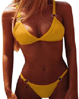 UMIPUBO, Conjuntos de Bikinis para Mujer, Bikini Elegante de Dos Piezas, Conjunto de Traje de baño, Tanga de Cintura Baja, Traje de baño, Traje de bañ