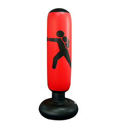 Geagodelia Saco de Boxeo Hinchable de Pie para Adultos y Adolescentes Columna de Boxeo Inflable con Base Gruesa para Ejercicio y Alivio del Estrés (Ro precio