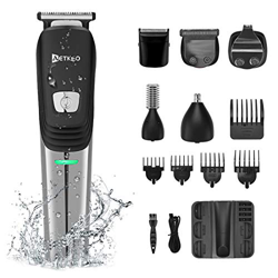 Maquina Cortar Pelo, AETKFO Máquina Cortar Pelo Cortapelos Profesional Hombre Multifuncional 6 en 1 Cortapelos Nariz y Orejas,Máquina de Afeitar,Recor precio