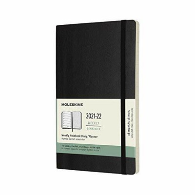 2022 18M WKLY NTBK LG BLK SOFT NUEVO