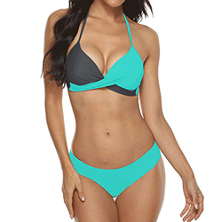 DURINM Conjuntos de Bikinis para Mujer Push Up Bikini Traje de baño de Tanga de Cintura Baja Adecuado Viajes Playa Bañador Vacaciones características