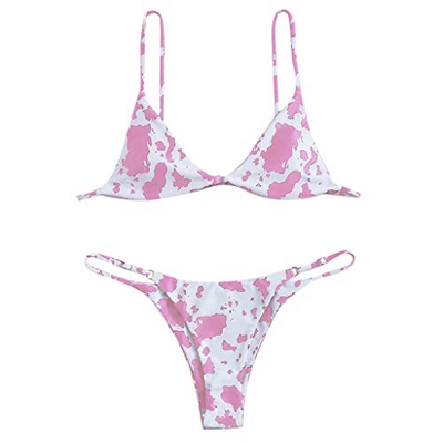 Yumeiyo Conjuntos de Bikinis Trajes de Baño Traje de baño Bikini de Dos Piezas Traje de baño de Mujer Bikini Traje de baño de Bikini con Estampado de 