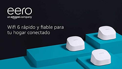 Nuevo | Sistema Wi-Fi 6 de malla de doble banda Amazon eero 6, con controlador de Hogar digital inteligente Zigbee integrado | 3 unidades