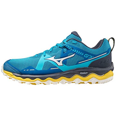 Mizuno Wave Mujin 7, Zapatillas para Carreras de montaa Hombre, Mykonosb Blancanieves Sblue, 39 EU