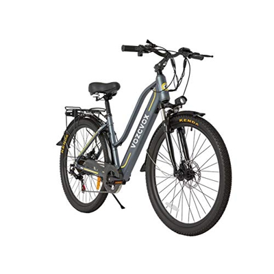 Skyzzie Bicicleta eléctrica de montaña Bicicleta de Trekking para Mujer ebikes,350W,Batería 48V 9.6Ah,Unisex Adulto,26"/24"