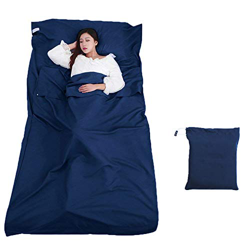 ALISTAR Saco de Dormir para Acampar, Bolsa de Dormir Microfibra 220 x 115 cm Sábanas Interiores Ultraligeros Transpirable, Ideal para Exterior de Trav precio