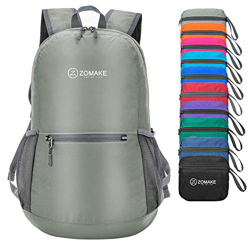 ZOMAKE Mochila Plegable Ligera 20L, Mochilas Pequeñas para Hombre Mujer, Mochilas Compacta para Viajar Senderismo(Gris Claro) precio