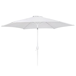 Parasol de jardín Apertura manivela Alba Blanco de Aluminio de Ø 350 cm - LOLAhome características