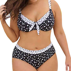 2021 Nuevo Vestido de Traje de Baño Bikinis Talla Grande con Pantalones Ropa de Playa Conjunto de Bikinis Punto de Onda Impresión Push up Tankinis Muj precio