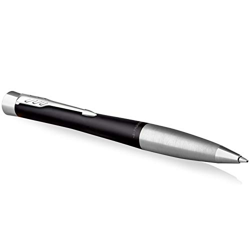 PARKER Urban Twist Bolígrafo | Negro Tenue con Detalles Cromados | Punta Mediana con Tinta Azule | Caja Para Regalo características